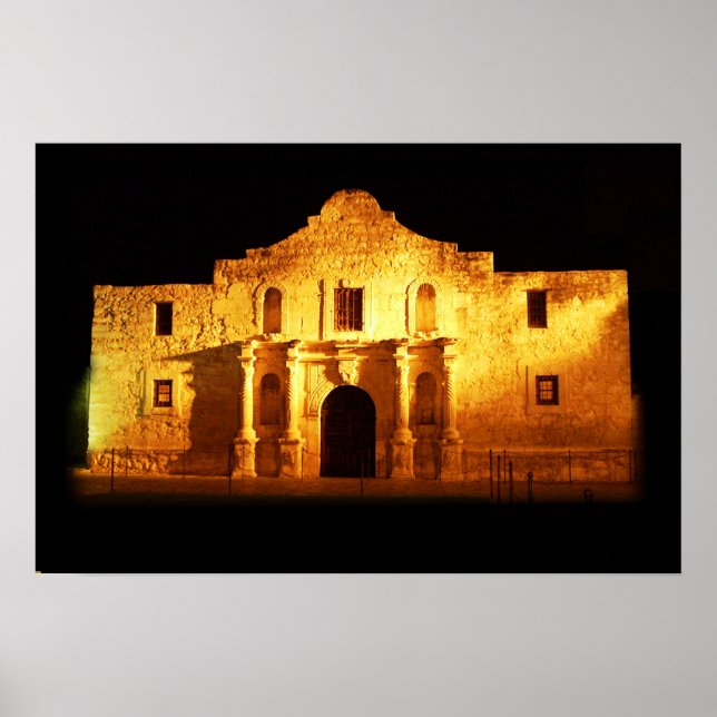 Affiches L'Alamo, San Antonio, Texas (Devant)