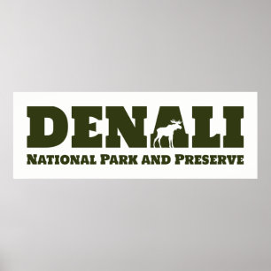 Affiches L'Alaska. Parc national et conserve de Denali