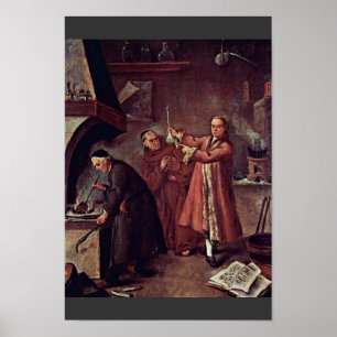 Affiches L'alchimiste par Longhi Pietro (la meilleure