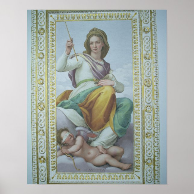 Affiches L'Allégorie de la Chastité (fresque) (Devant)