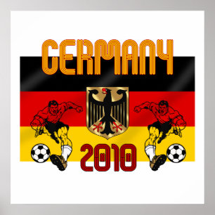 Affiches L'Allemagne 2010 cadeaux de footballeurs