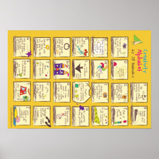 Affiches L'alphabet de la créativité de Jill Badonsky.