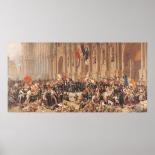 Affiches Lamartine rejette le drapeau rouge en 1848