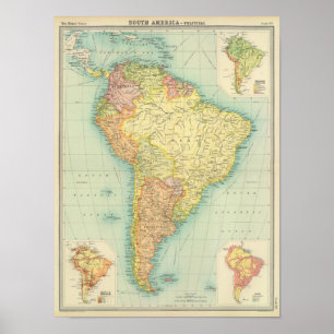 Affiches L'Amérique du Sud politique