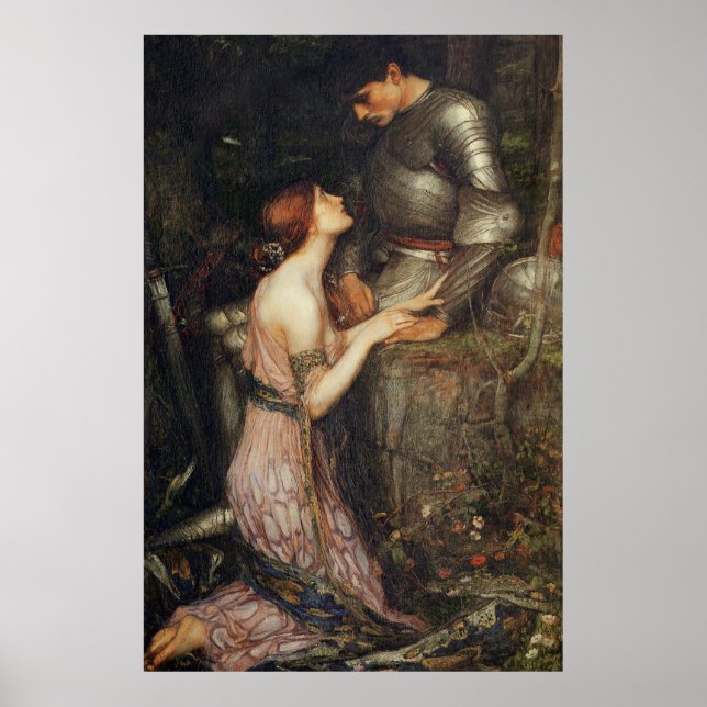 Affiches Lamia and the Soldier - John William Waterhouse (Devant)
