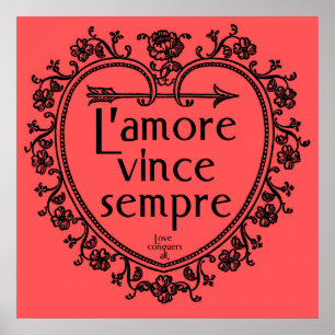 Affiches L'amore Vince Sempre - L'amour conquiert toute l'a