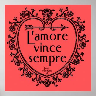 Affiches L'amore Vince Sempre - L'amour conquiert toute l'a