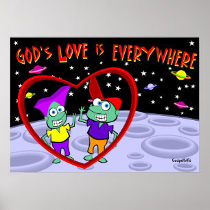 Affiches L'amour de Dieu est partout