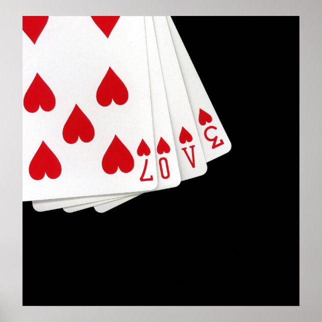 Affiches L'Amour Est Dans L'Affiche Des Cartes (Devant)