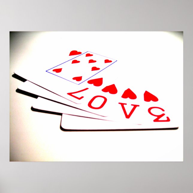 Affiches L'amour est dans les cartes (Devant)