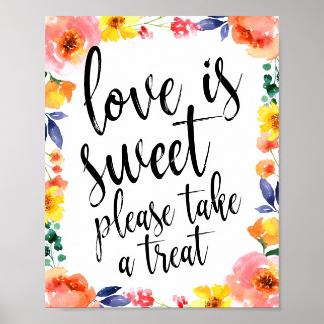 Affiches L'amour est doux, s'il vous plaît prenez une frian (Devant)