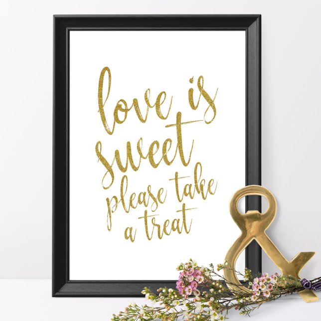 Affiches L'amour est doux, s'il vous plaît prenez une frian (Créateur téléchargé)