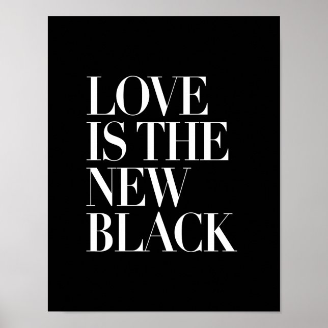 AFFICHES L'AMOUR EST LE NOUVEAU NOIR (Devant)