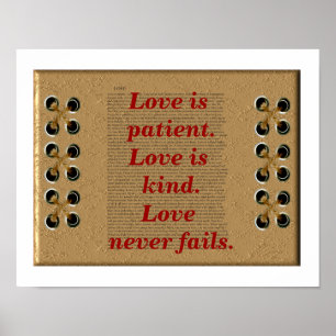Affiches L'amour est patient.