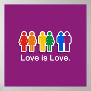 AFFICHES L'AMOUR EST POURPRE D'AMOUR