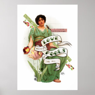 Affiches L'amour fait des imbéciles de nous tous