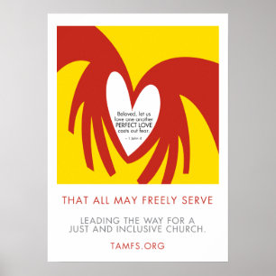 Affiches L'amour moule l'affiche de la crainte 18 x 24