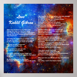 Affiches L'amour par Kahlil Gibran