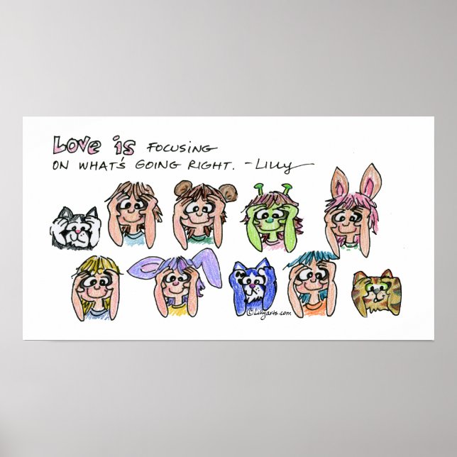 Affiches L'Amour Se Focalise Sur...La Loi De L'Attraction P (Devant)