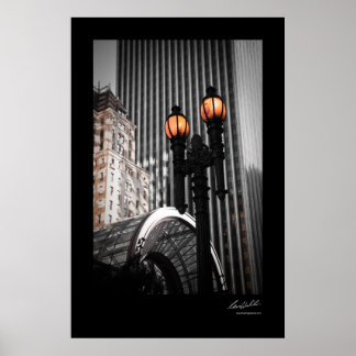 Affiches Lampe de rue antique