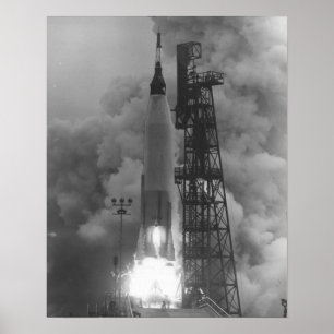 Affiches Lancement d'Aurora 7 (Mercury Atlas 7)