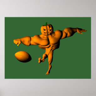 Affiches Lancement de la Ligue de football d'Halloween