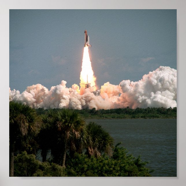 Affiches Lancement de la navette spatiale Columbia (STS-52) (Devant)