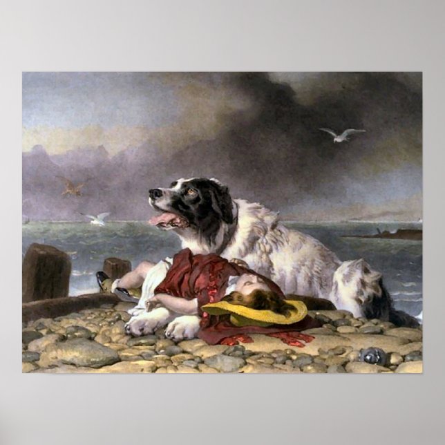 Affiches Landseer Saved (Devant)