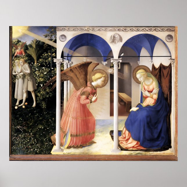 Affiches L'ANNONCIATION de Fra Beato Angelico (Devant)