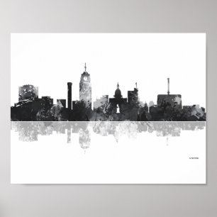 AFFICHES LANSING, MICHIGAN SKYLINE