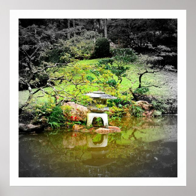 Affiches Lanterne japonaise en pierre (Devant)