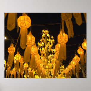 Affiches Lanterne pour la fête de Loi Krathong.