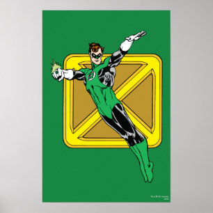 Affiches Lanterne verte avec Arrière - plan