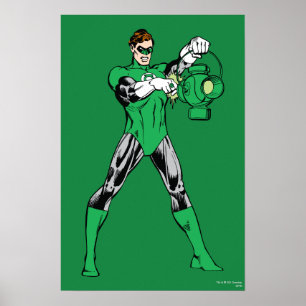 Affiches Lanterne verte avec lanterne