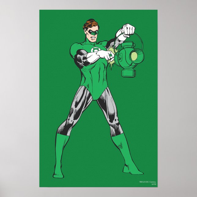 Affiches Lanterne verte avec lanterne (Devant)