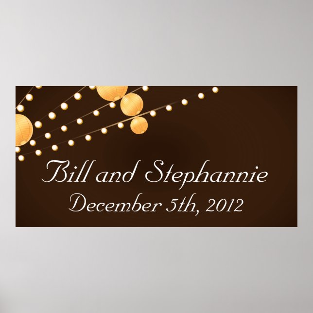 Affiches Lanternes en papier bannière personnalisées 22,5 p (Devant)