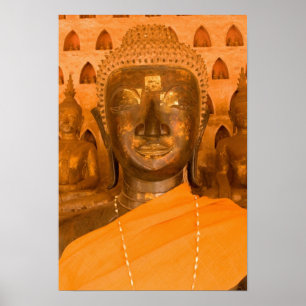 Affiches Laos, Vientiane, l'une des 6840 images de Bouddha