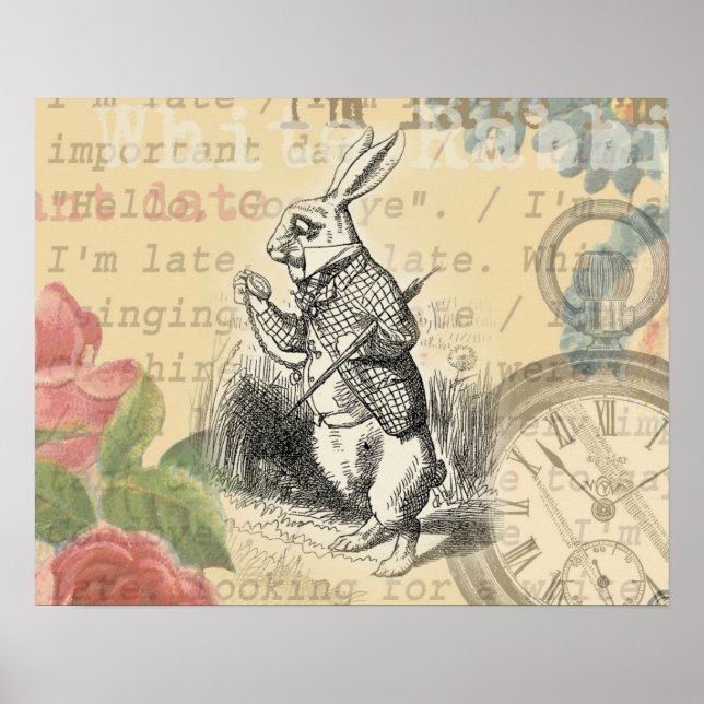 Affiches Lapin Blanc Aventures d'Alice au Pays des Merveill (Devant)