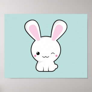 Affiches Lapin de Kawaii