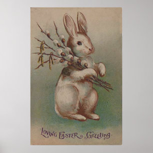 Affiches Lapin de Pâques vintage