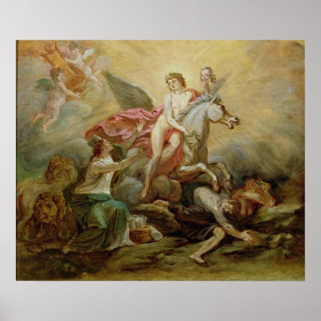 Affiches L'apothéose de Voltaire, 1778 (Devant)