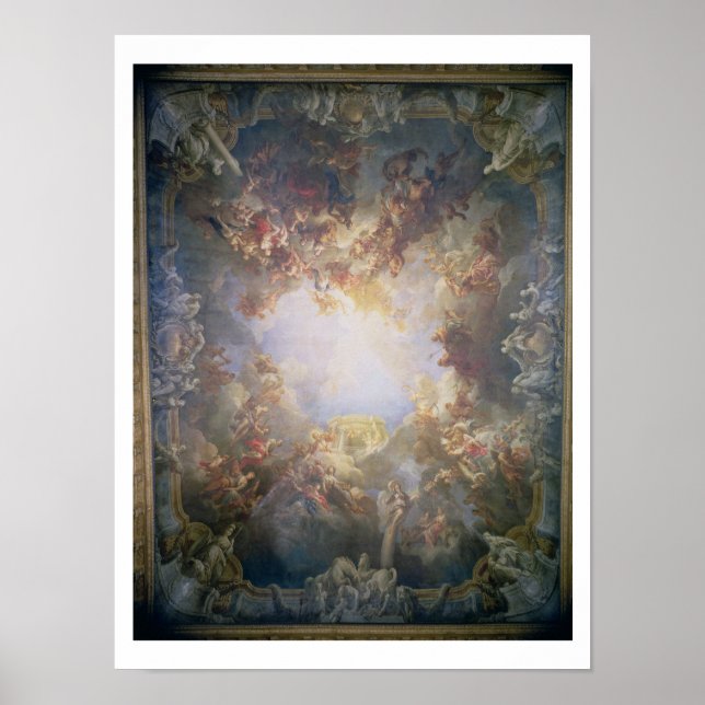 Affiches L'Apothéose d'Hercules, du plafond de La (Devant)