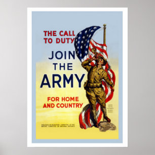 Affiches L'appel Devoir-Pour joindre l'armée