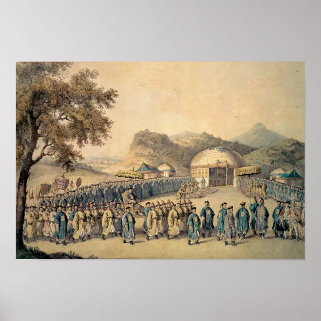 Affiches L'approche de l'empereur de Chine (Devant)
