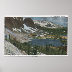 Affiches Laramie, WY - Lac Marie et Snowy Range sur Unio