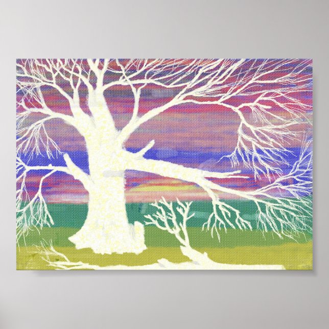 Affiches l'arbre blanc (Devant)