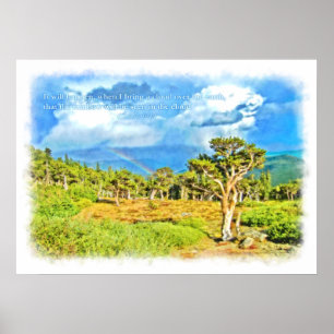 Affiches L'arc-en-ciel sera vu dans le nuage