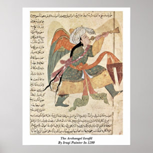 Affiches L'Archange Israfil Par Peintre Irakien En 1280