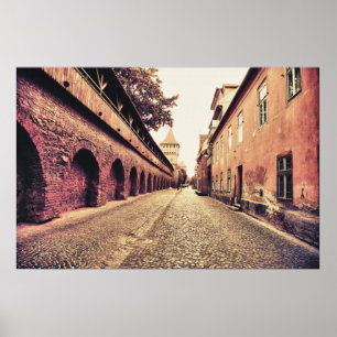 Affiches L'architecture médiévale de Sibiu