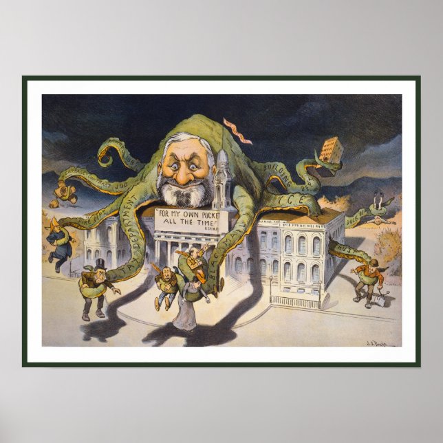 Affiches L'argent et la politique (Devant)